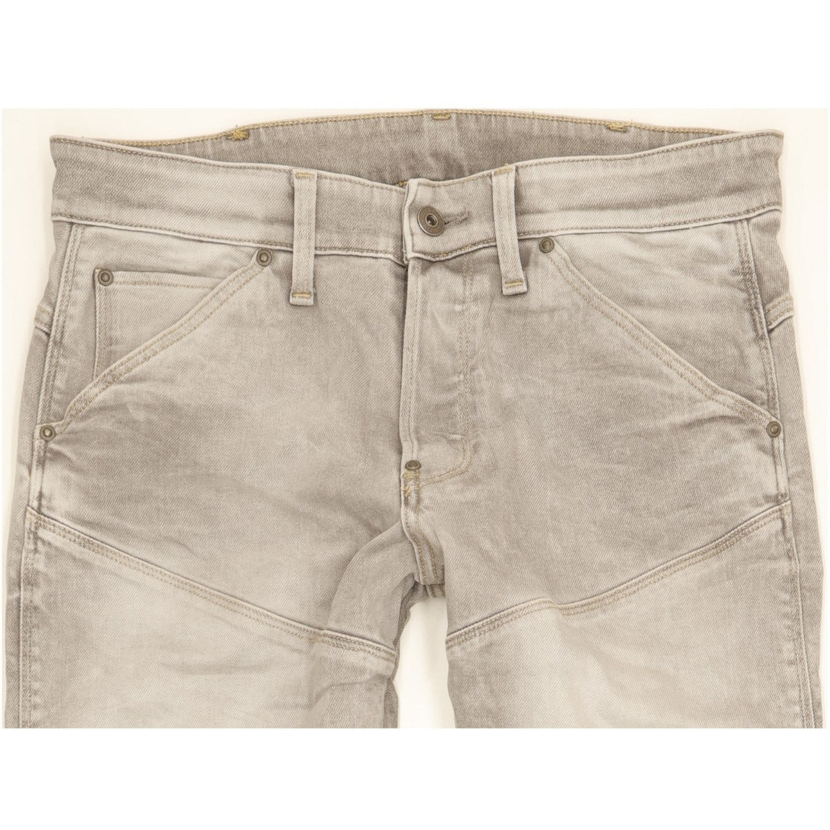 G-Star 5620 3D Men Grey Tapered Slim Stretch Jeans W30 L32