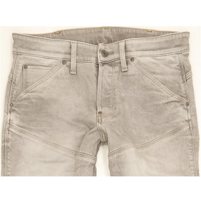 G-Star 5620 3D Men Grey Tapered Slim Stretch Jeans W30 L32