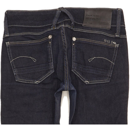 G-Star Lynn Women Navy Skinny Slim Stretch Jeans W25 L33
