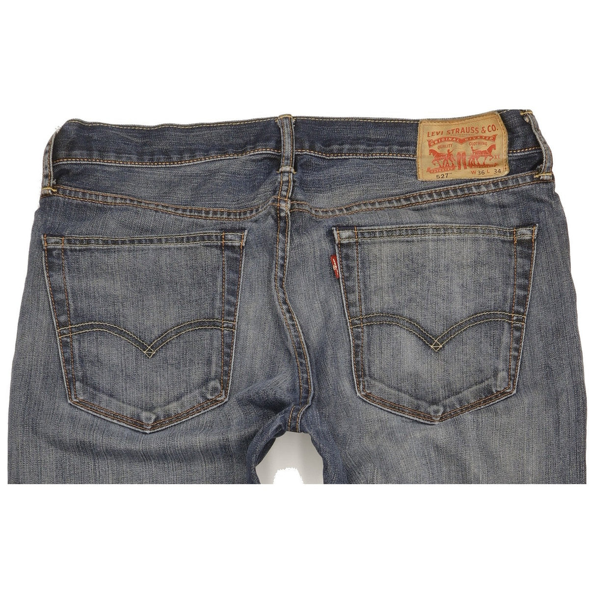 Levi's 527 Men Blue Bootcut Slim Jeans W36 L34
