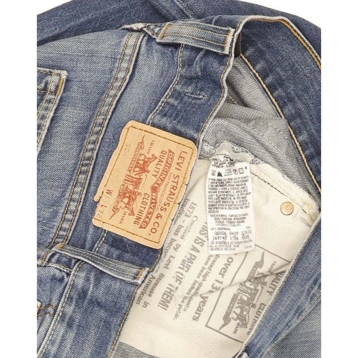 Levi's 506 Men Blue Straight Regular Jeans W33 L31