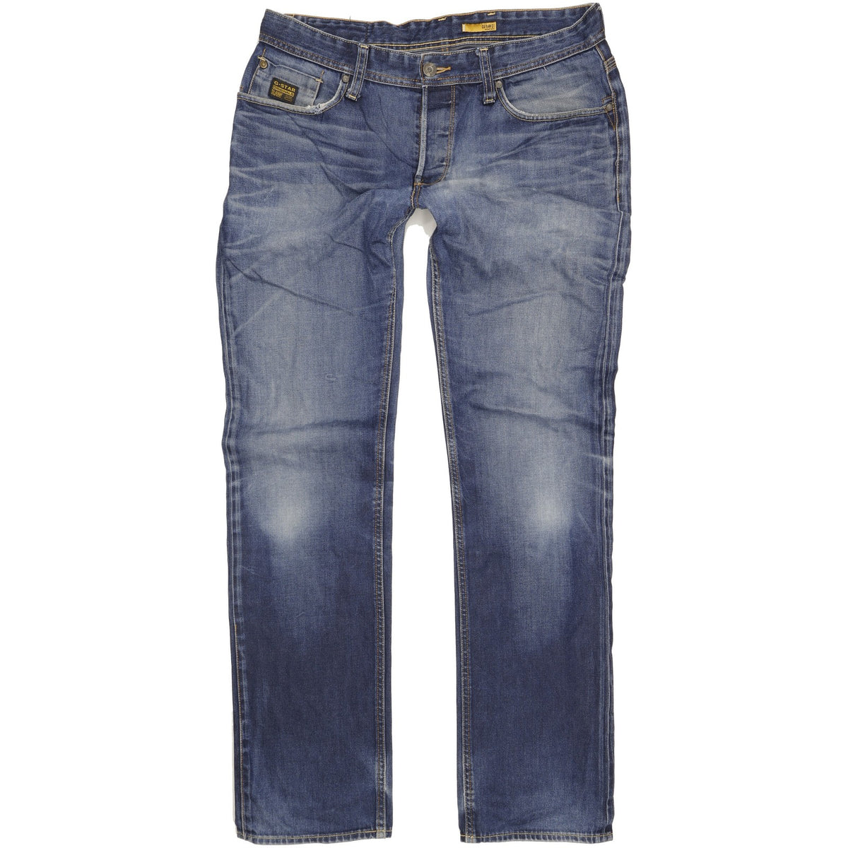 G-Star Porter Men Blue Straight Regular Jeans W38 L36