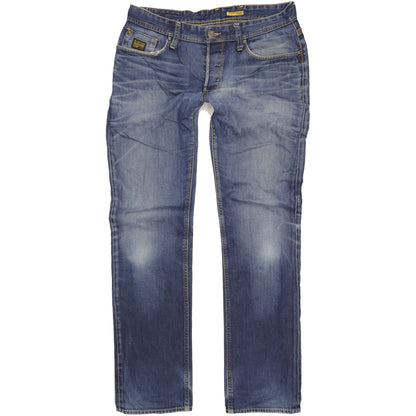 G-Star Porter Men Blue Straight Regular Jeans W38 L36