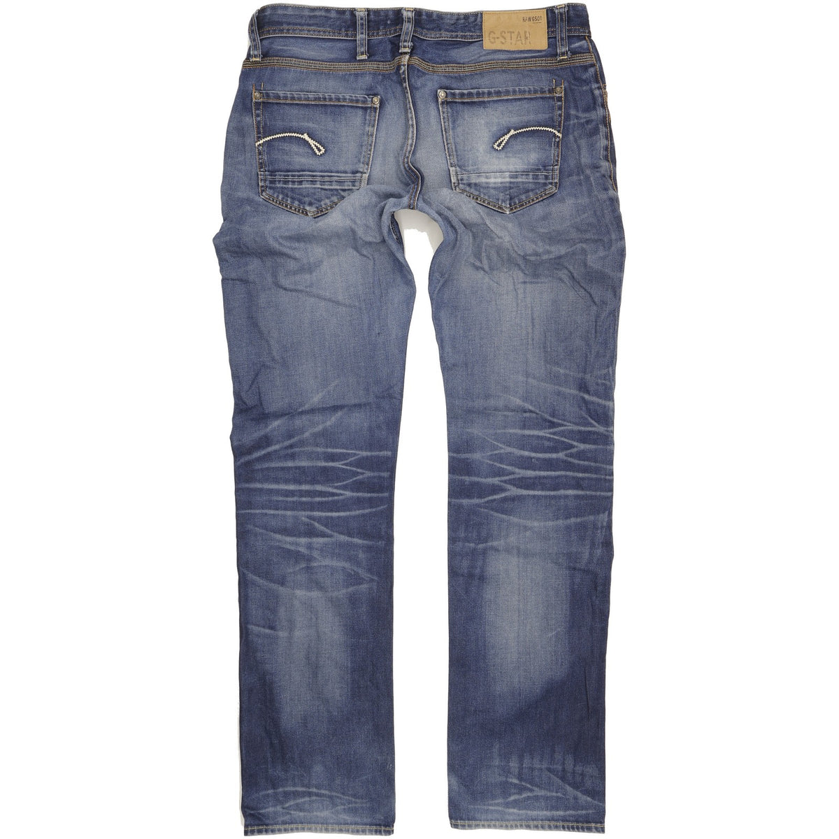 G-Star Porter Men Blue Straight Regular Jeans W38 L36