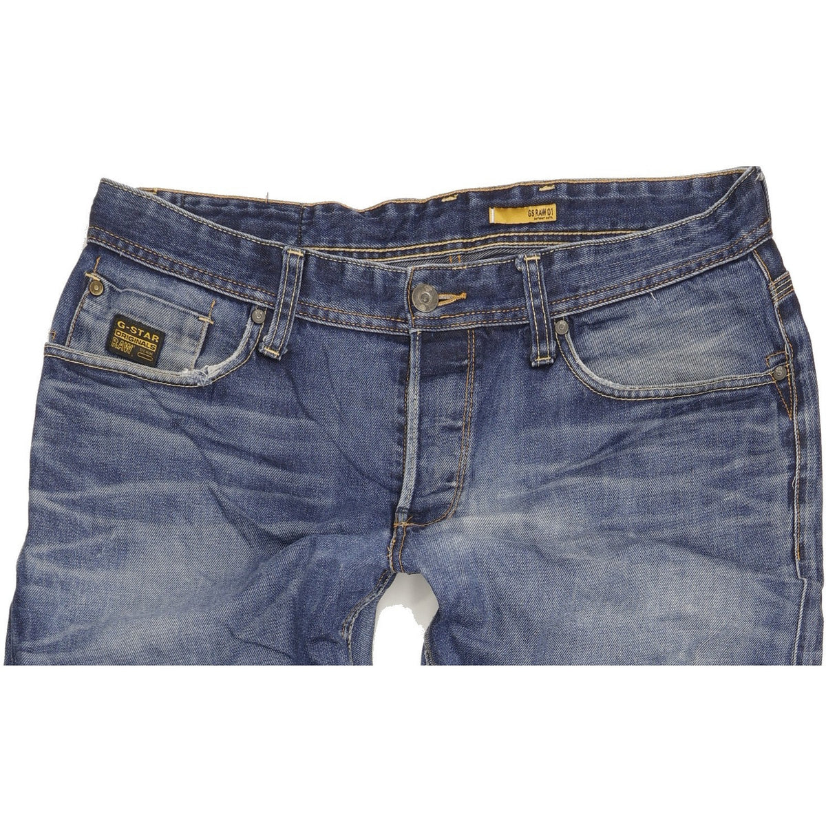 G-Star Porter Men Blue Straight Regular Jeans W38 L36