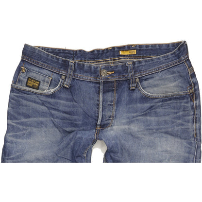 G-Star Porter Men Blue Straight Regular Jeans W38 L36