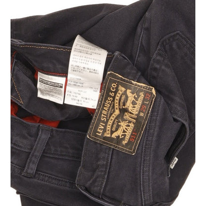 Levi's 511 Men Black Straight Slim Stretch Jeans W29 L32