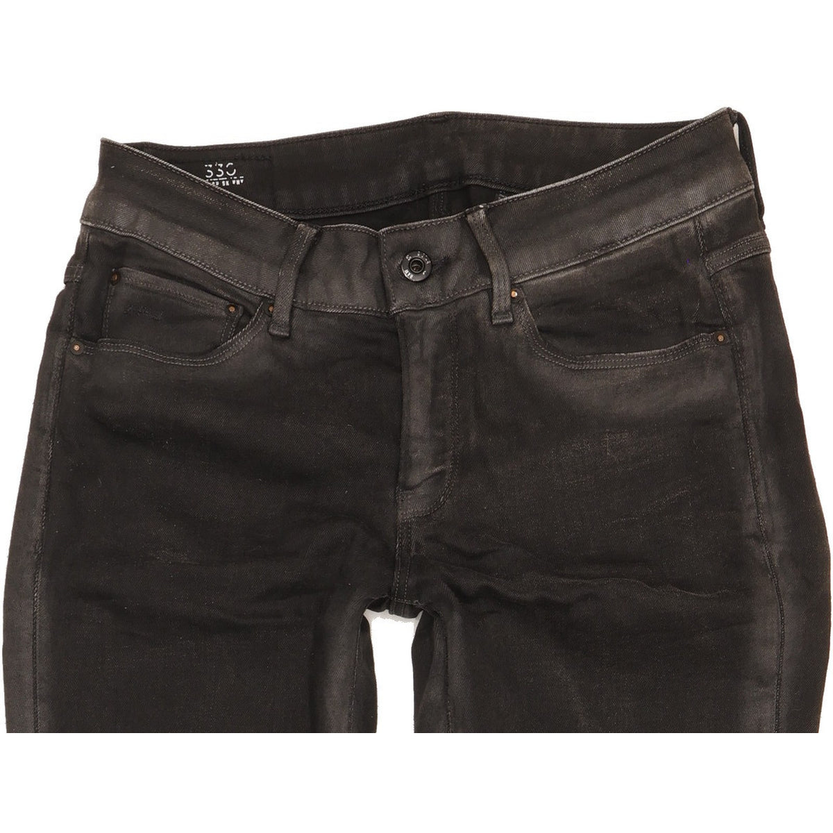 G-Star 3301 Women Black Skinny Slim Stretch Jeans W29 L30