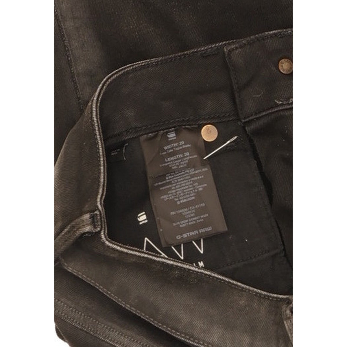 G-Star 3301 Women Black Skinny Slim Stretch Jeans W29 L30