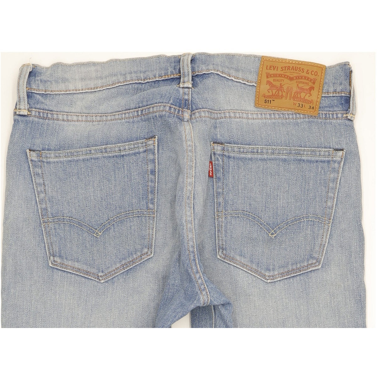 Levi's 511 Men Blue Straight Slim Stretch Jeans W33 L28