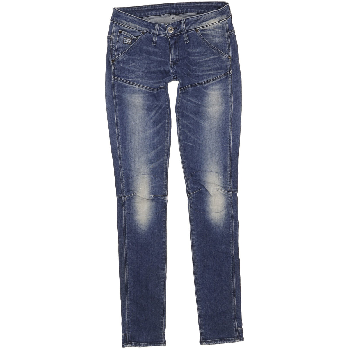 G-Star 5620 Women Blue Tapered Slim Stretch Jeans W28 L34