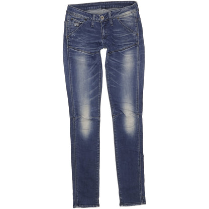 G-Star 5620 Women Blue Tapered Slim Stretch Jeans W28 L34