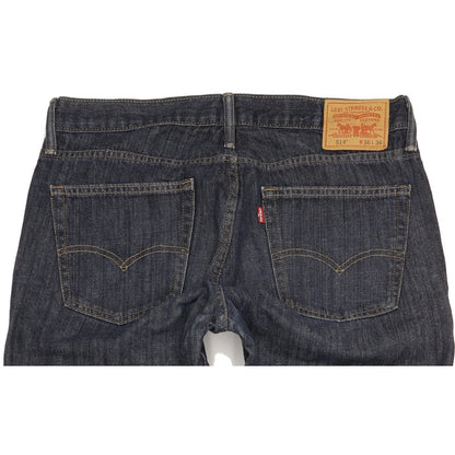 Levi's 514 Men Navy Straight Slim Jeans W36 L35