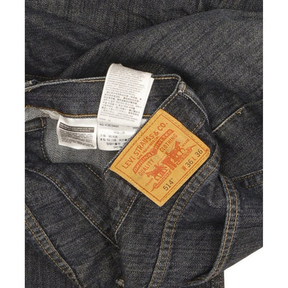 Levi's 514 Men Navy Straight Slim Jeans W36 L35