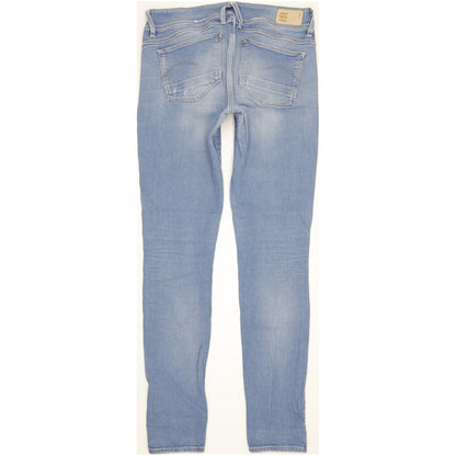 G-Star Lynn Women Blue Skinny Slim Stretch Jeans W30 L34