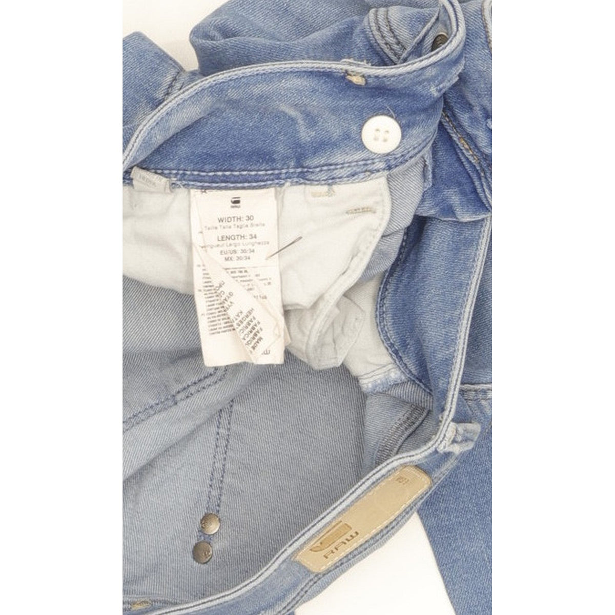 G-Star Lynn Women Blue Skinny Slim Stretch Jeans W30 L34
