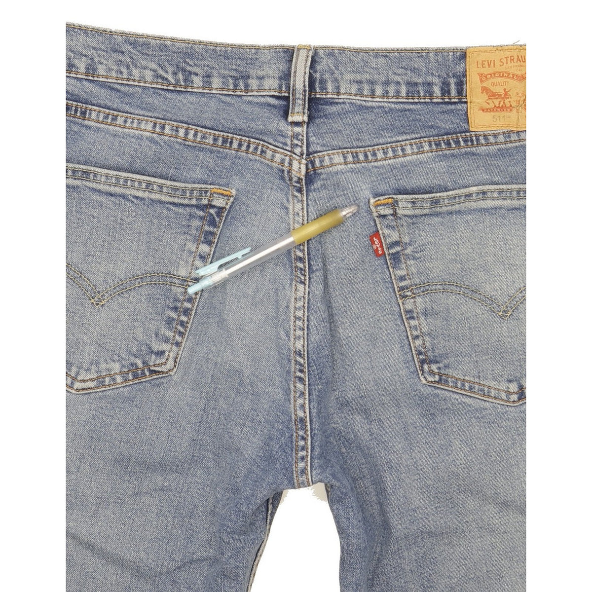 Levi's 511 Men Blue Straight Slim Stretch Jeans W36 L33