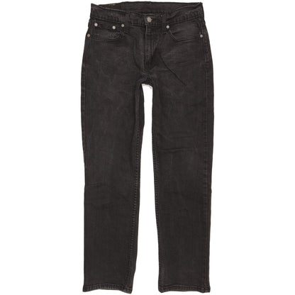 Levi's 514 Men Black Straight Slim Stretch Jeans W30 L29