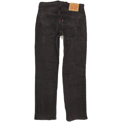 Levi's 514 Men Black Straight Slim Stretch Jeans W30 L29
