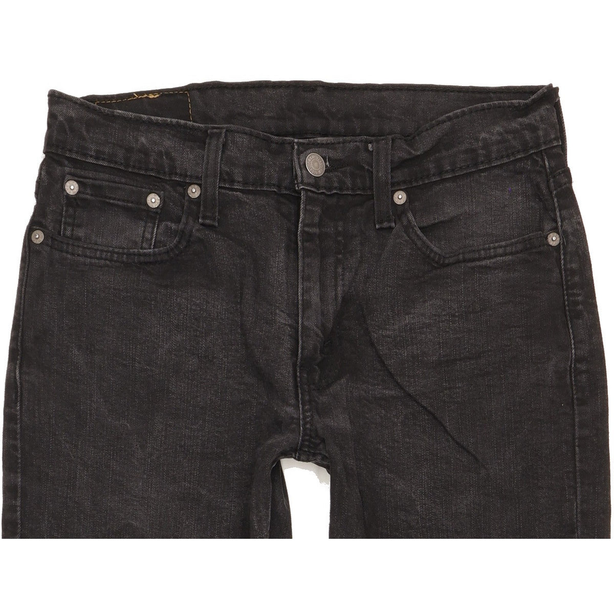 Levi's 514 Men Black Straight Slim Stretch Jeans W30 L29