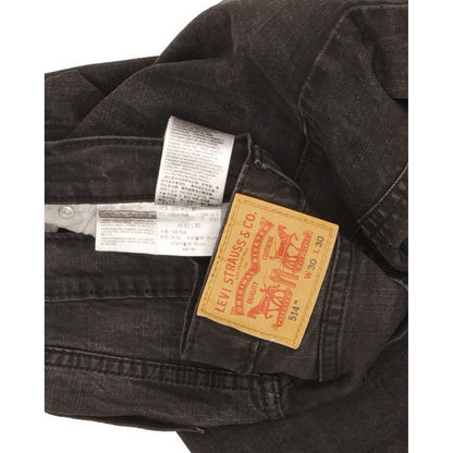 Levi's 514 Men Black Straight Slim Stretch Jeans W30 L29