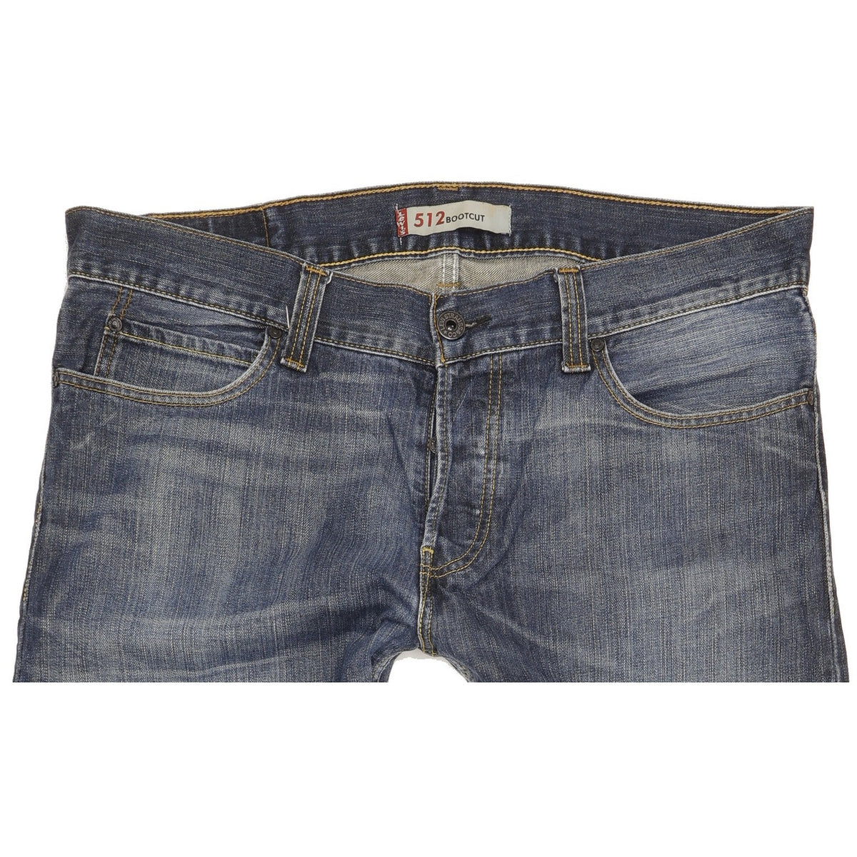 Levi's 512 Men Blue Bootcut Slim Jeans W38 L34