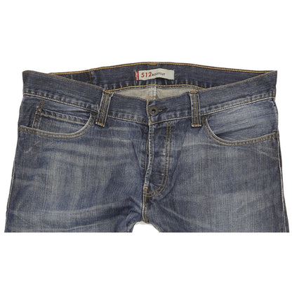Levi's 512 Men Blue Bootcut Slim Jeans W38 L34