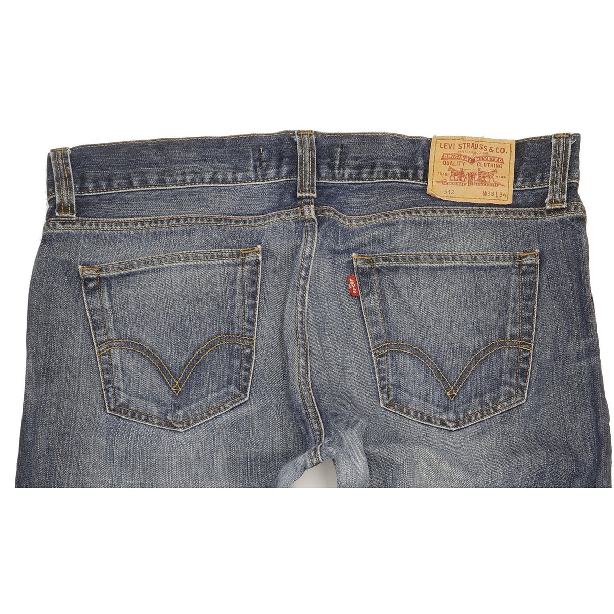 Levi's 512 Men Blue Bootcut Slim Jeans W38 L34