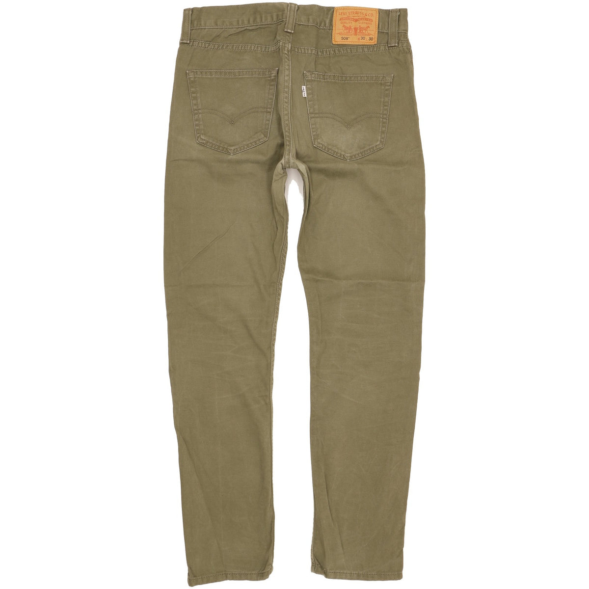 Levi's 508 Men Green Straight Slim Jeans W30 L30