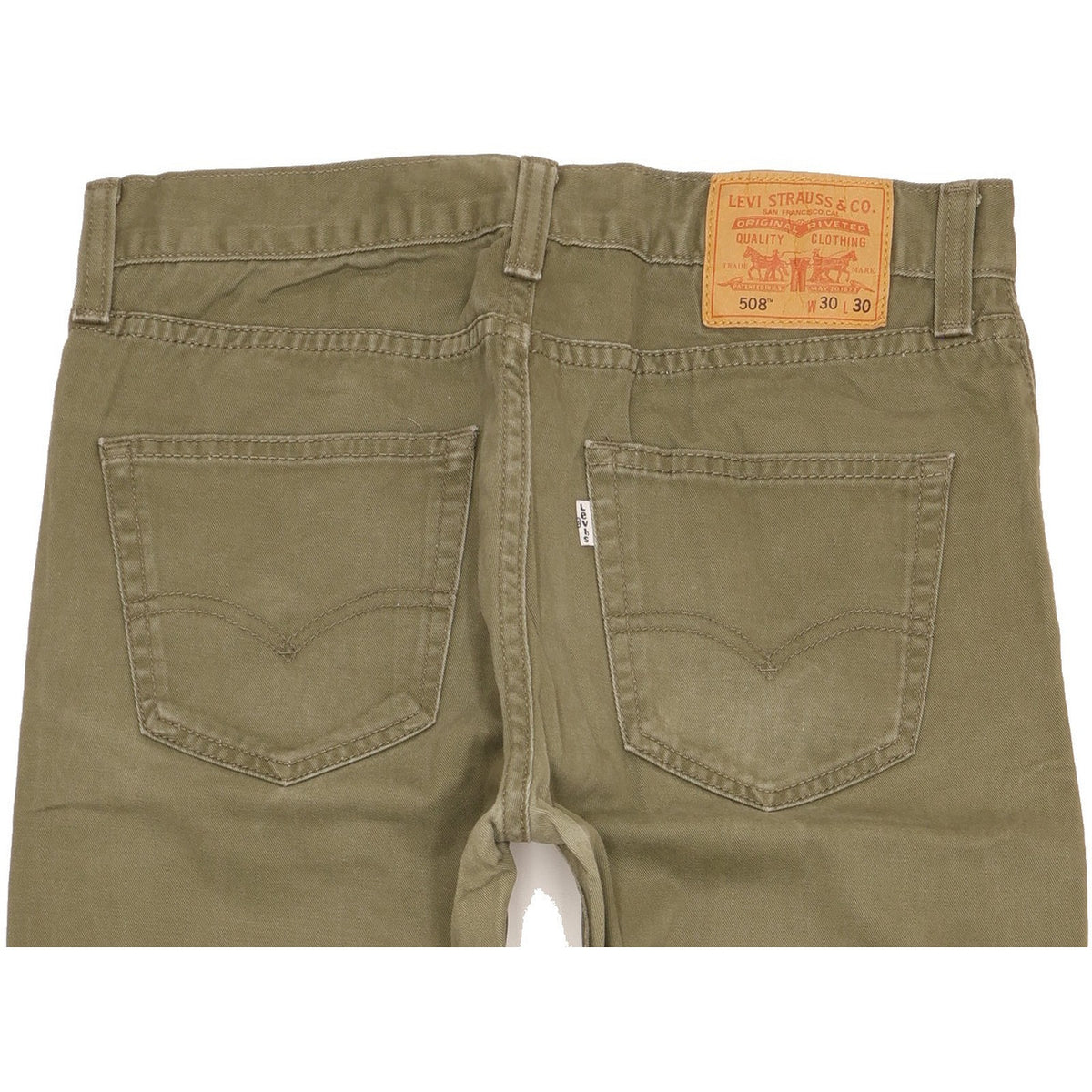 Levi's 508 Men Green Straight Slim Jeans W30 L30