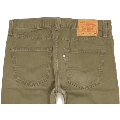 Levi's 508 Men Green Straight Slim Jeans W30 L30