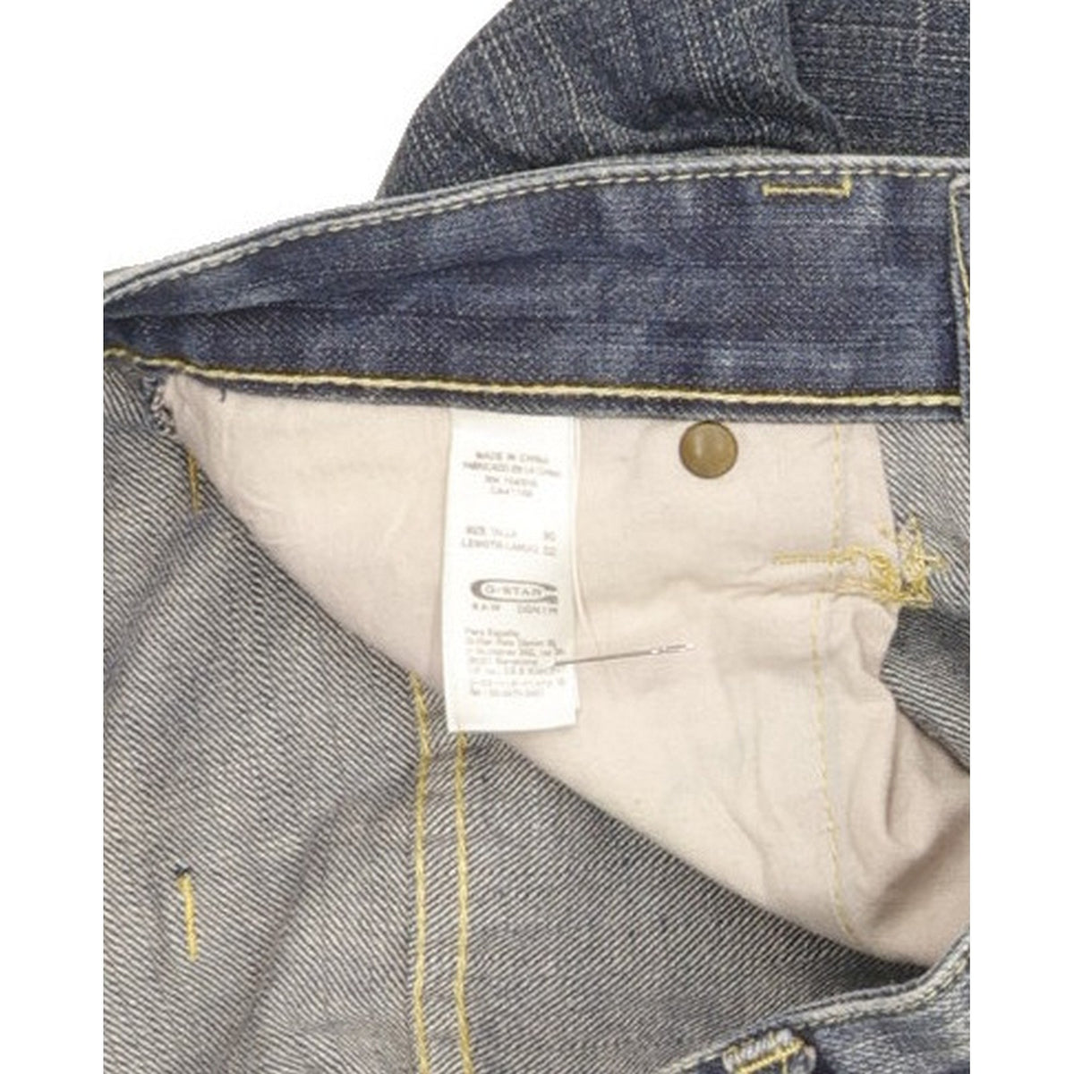 G-Star Elwood Men Blue Straight Regular Jeans W30 L32