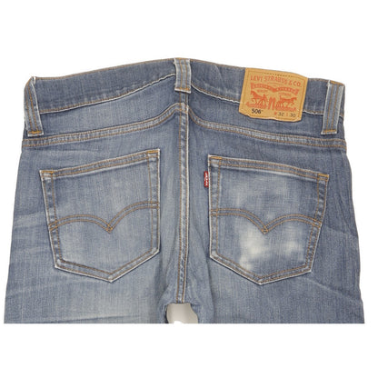 Levi's 506 Men Blue Straight Regular Stretch Jeans W32 L28