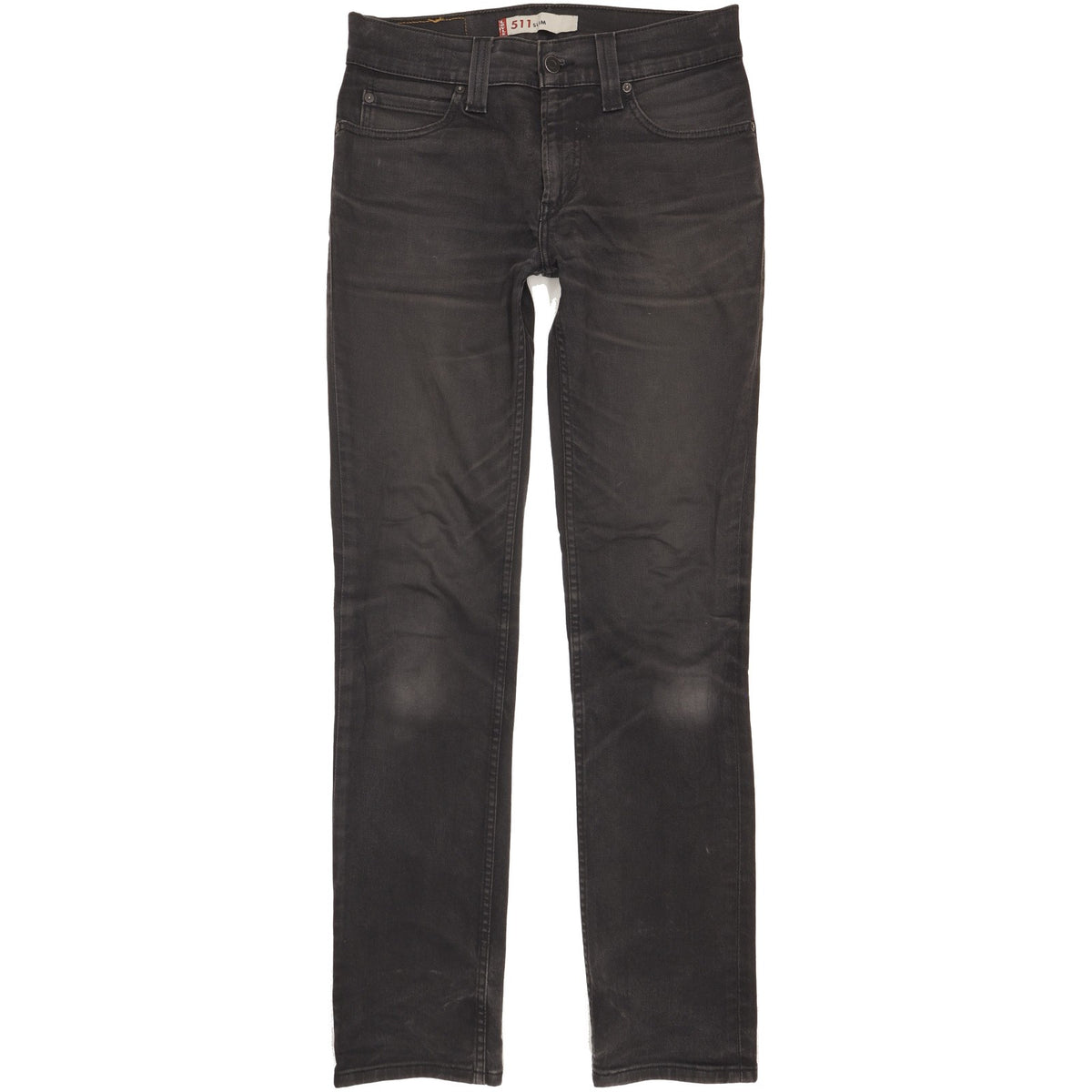 Levi's 511 Men Black Straight Slim Stretch Jeans W32 L34