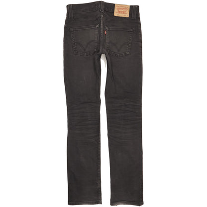Levi's 511 Men Black Straight Slim Stretch Jeans W32 L34