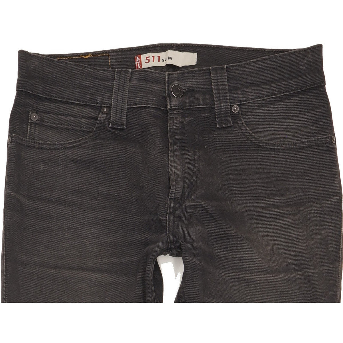 Levi's 511 Men Black Straight Slim Stretch Jeans W32 L34