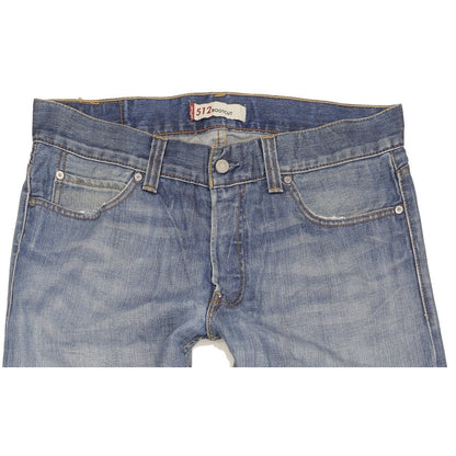 Levi's 512 Men Blue Bootcut Slim Jeans W36 L34