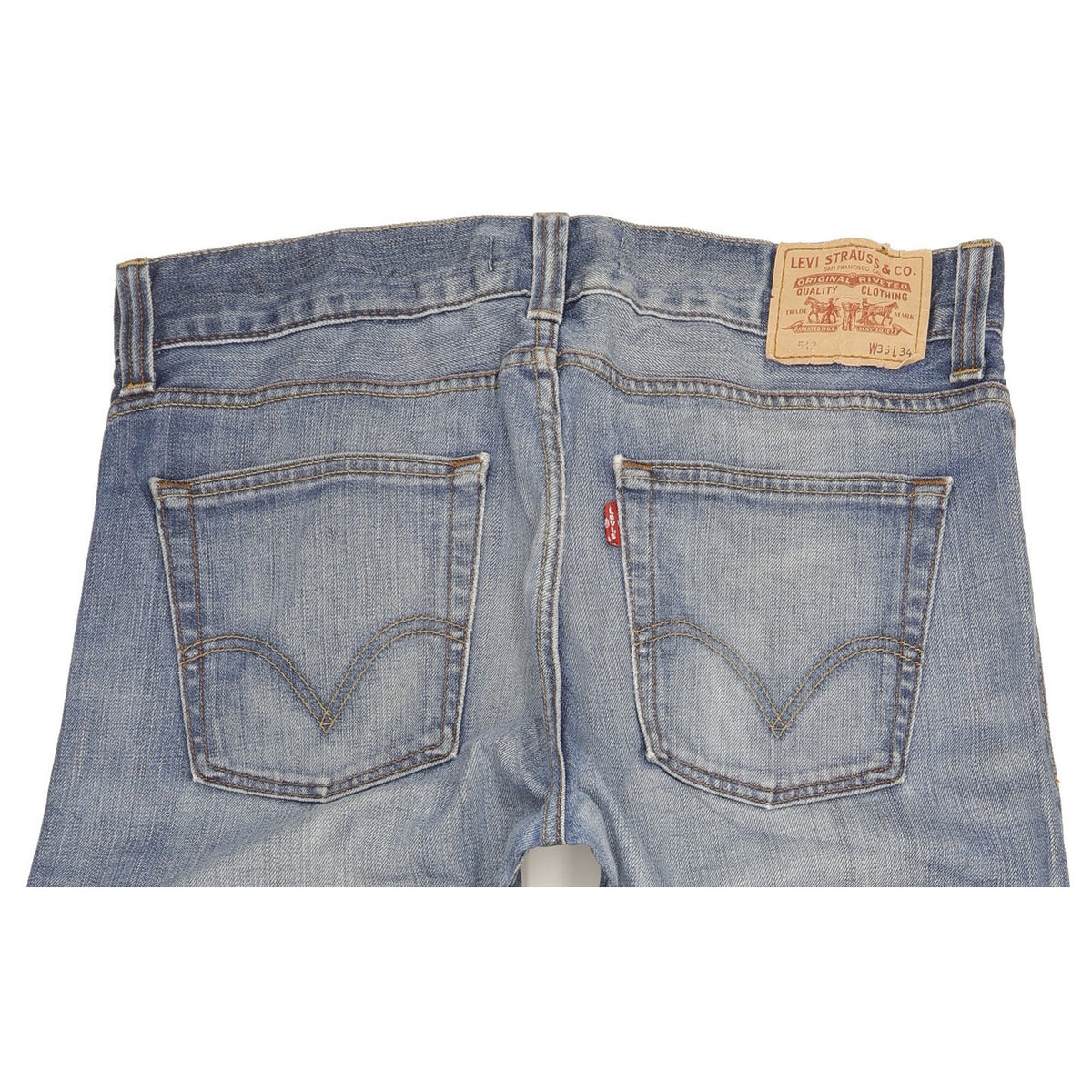 Levi's 512 Men Blue Bootcut Slim Jeans W36 L34
