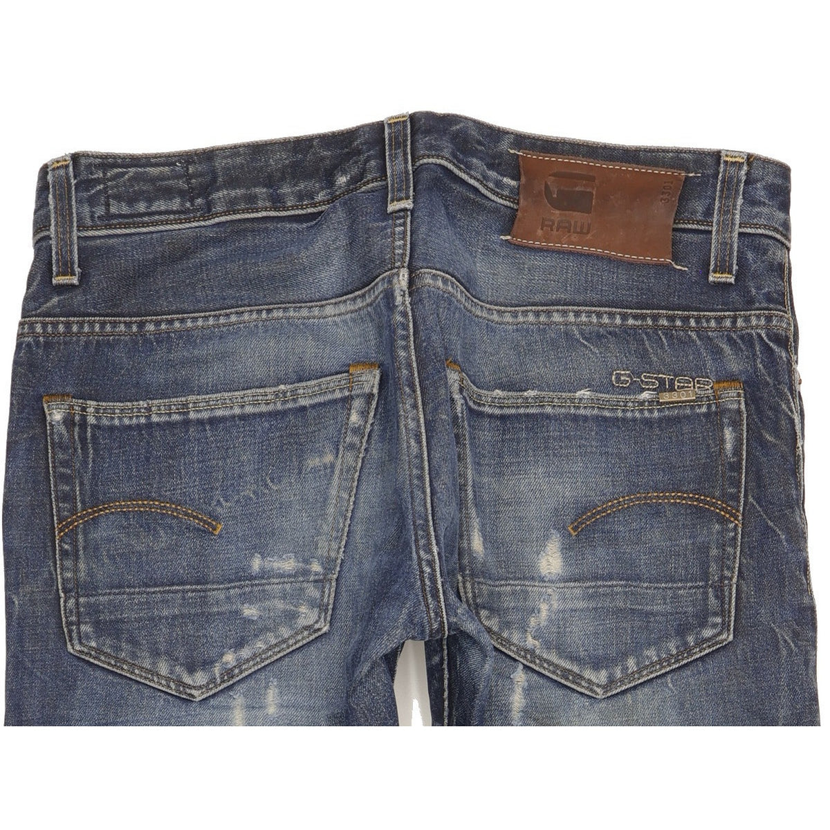 G-Star 3301 Men Blue Tapered Slim Jeans W32 L31