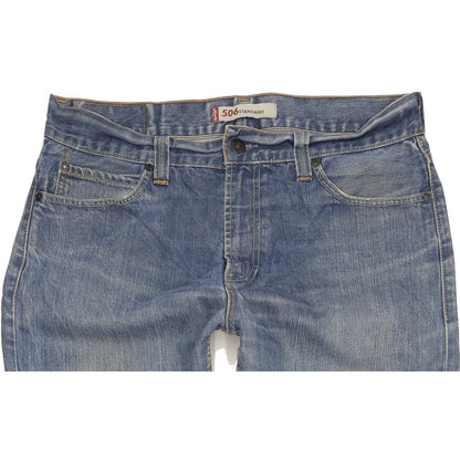 Levi's 506 Men Blue Straight Regular Jeans W36 L34