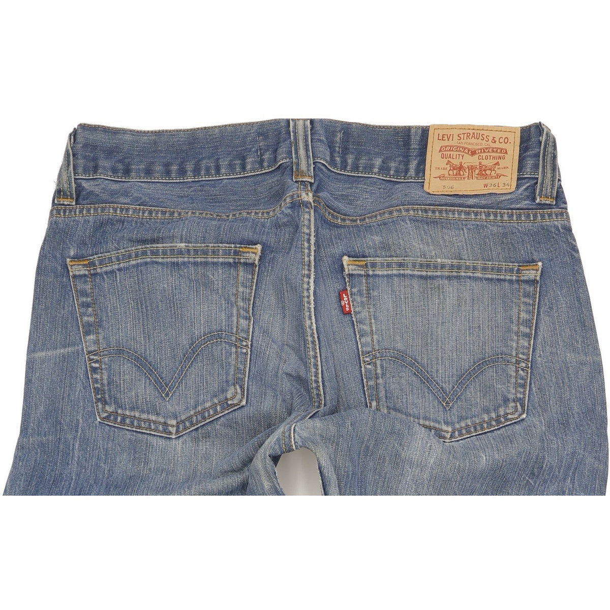 Levi's 506 Men Blue Straight Regular Jeans W36 L34