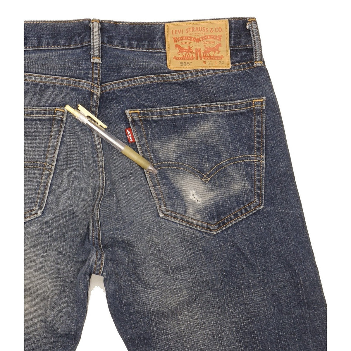 Levi's 505 Men Blue Straight Regular Jeans W32 L29