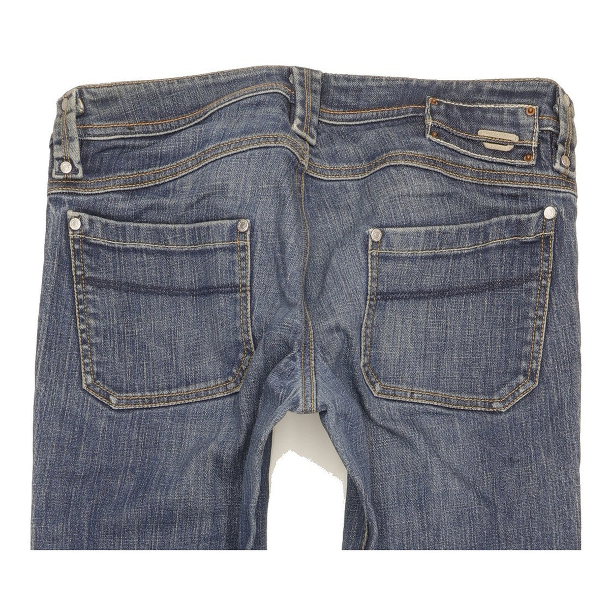 Diesel Keate Women Blue Straight Slim Stretch Jeans W29 L31