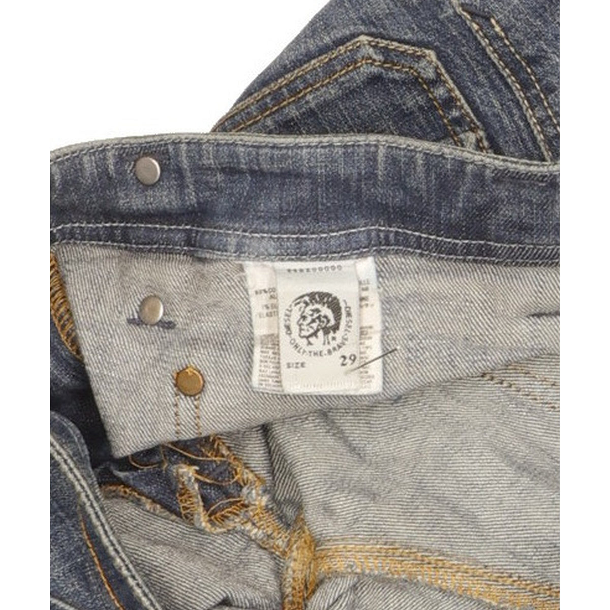 Diesel Keate Women Blue Straight Slim Stretch Jeans W29 L31