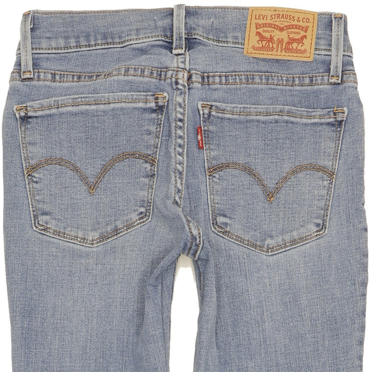 Levi's 710 Super Women Blue Skinny Slim Stretch Jeans W24 L28