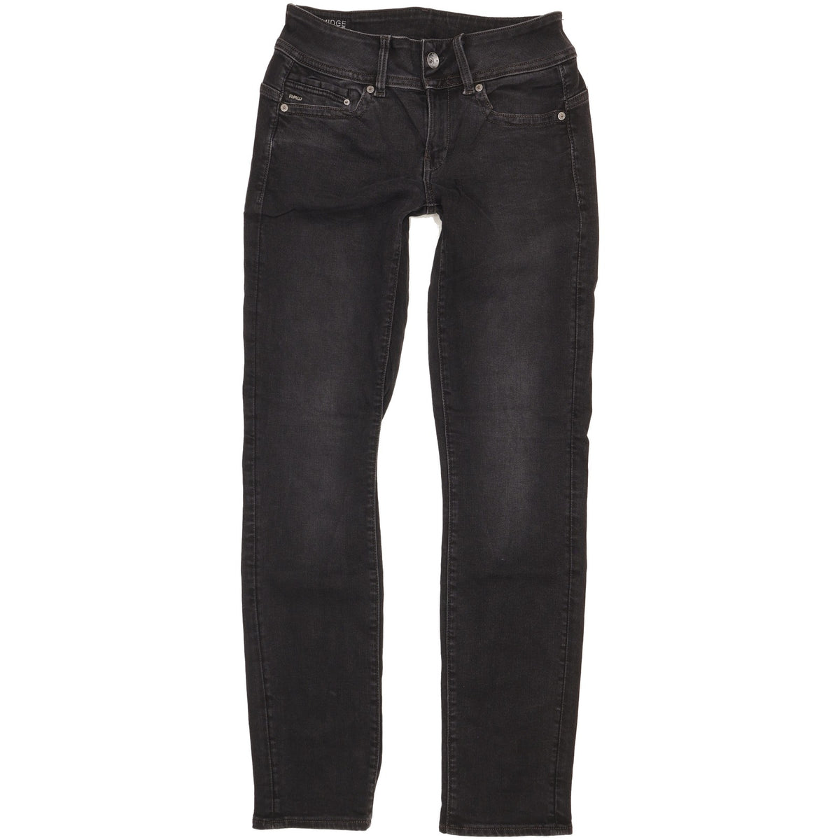 G-Star Midge Women Black Straight Slim Jeans W26 L32