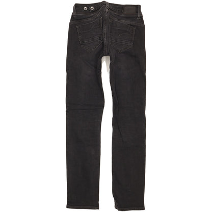G-Star Midge Women Black Straight Slim Jeans W26 L32