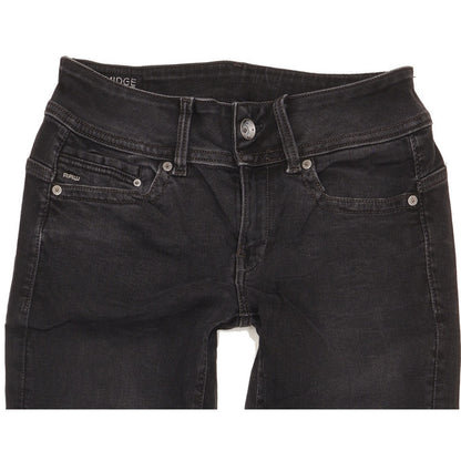 G-Star Midge Women Black Straight Slim Jeans W26 L32