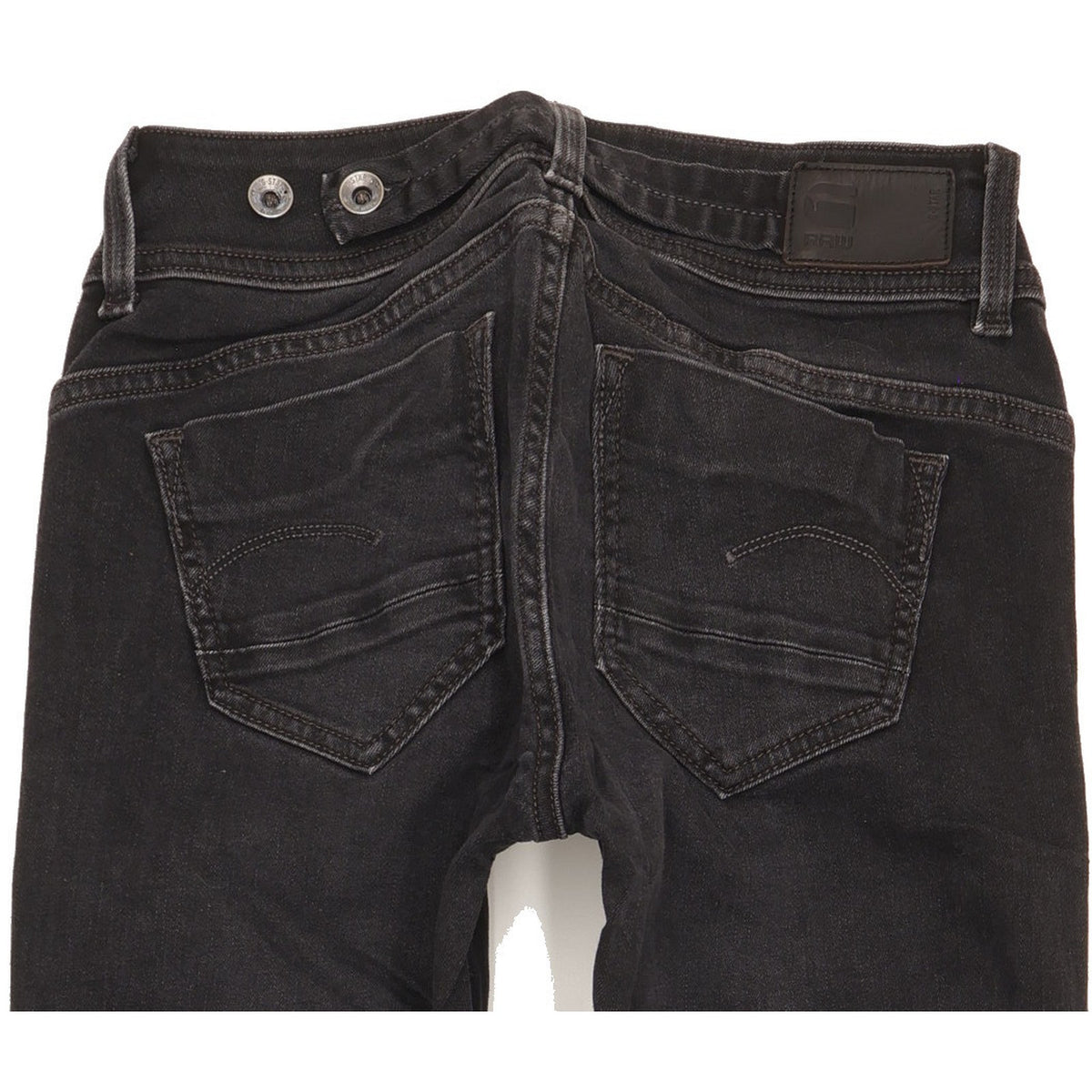 G-Star Midge Women Black Straight Slim Jeans W26 L32