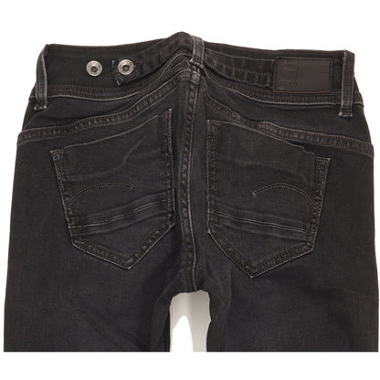 G-Star Midge Women Black Straight Slim Jeans W26 L32
